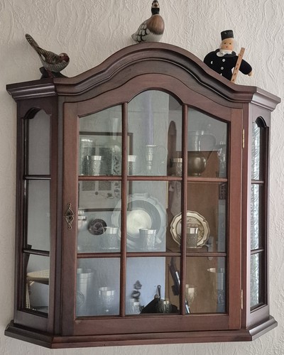 Hängeschrank vitrine holz - hängeschrank,, vitrine,