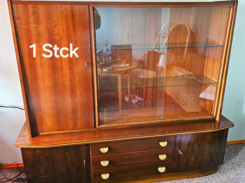 Holz glas vitrine braun - holz-glas,