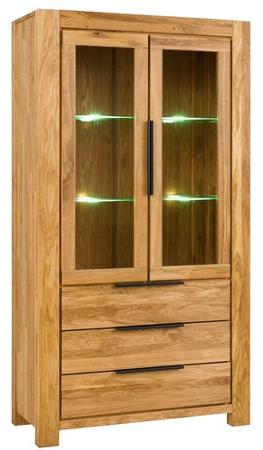 Vitrine sina regal eiche - vitrine,