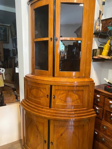 Biedermeier eckvitrine - biedermeier,