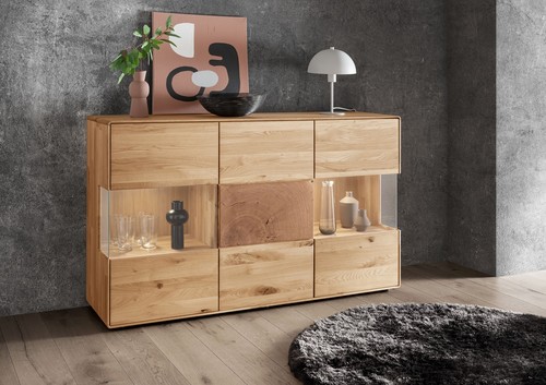 Sideboard mit glastüren 150cm - glastüren,