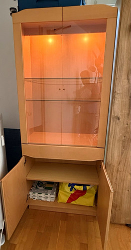 Vitrine holz glas - vitrine, mit
