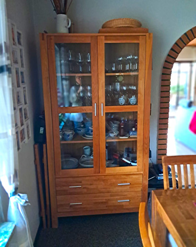 Vitrine holz glas braun - vitrine, holz/glas