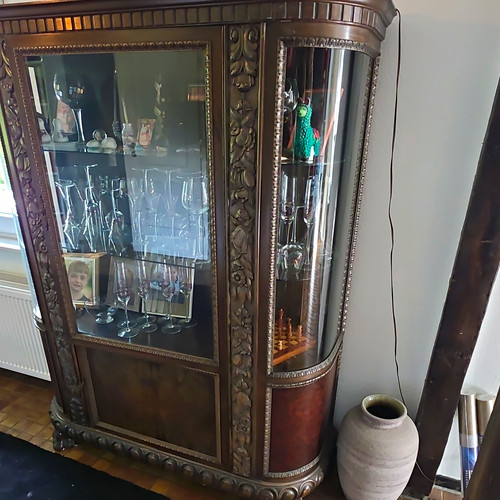 Vitrine holz glas braun - holz/glas,
