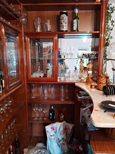 Vitrine holz glas braun - holz/glas,